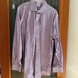 Brooks brothers gingham check dress shirt
